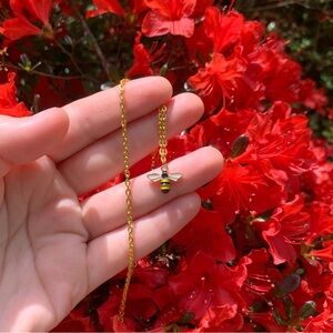 Hand Crafted Bee Pendant Honey Bee Bumble Bee